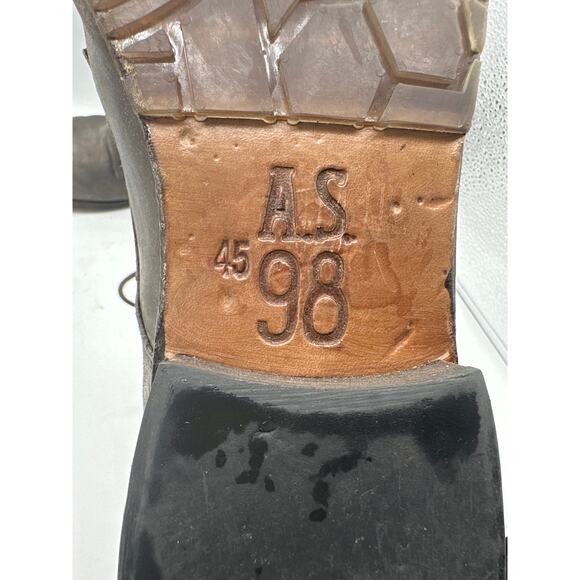 A.S. 98 AS98 CLASH 401201 Leather ANKLE BOOTS Gray Size 45 US 12 - Picture 8 of 8